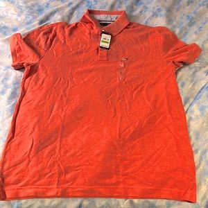 Orange men's polo